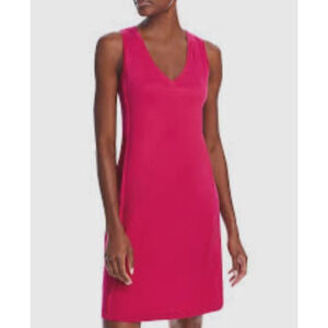 Hanro Pure Essence Sleeveless Gown in Fuchsia Sz XS Cotton Sleep Dress Pajamas